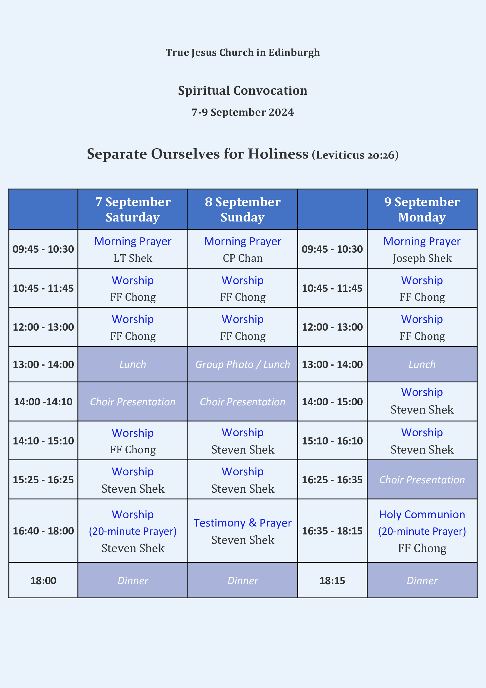 Upcoming Events